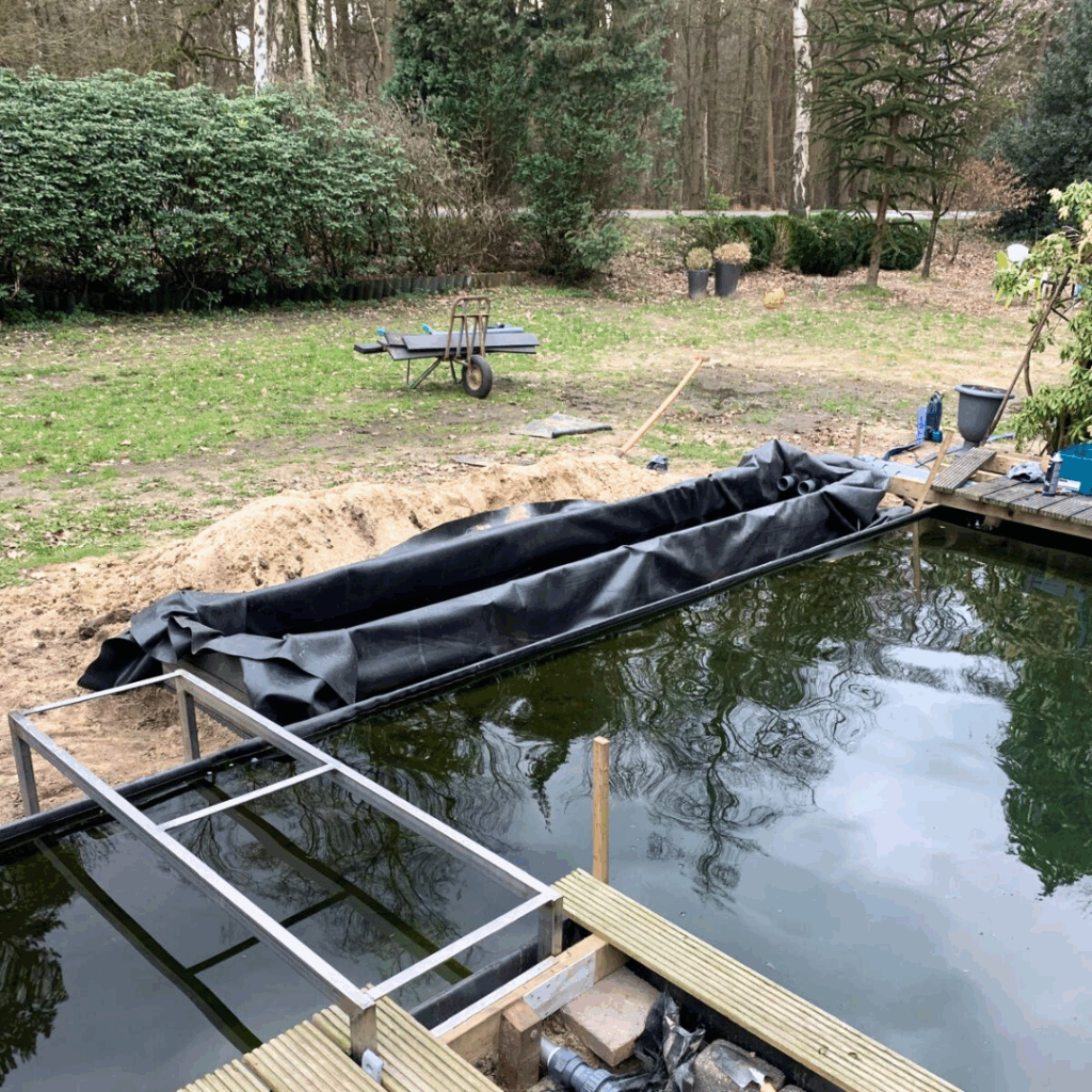 Projecten - Aanleg vijver in tuin